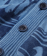 2018 S/S TMT INDIGO PARM-TREE JACQUARD KNIT CARDIGAN