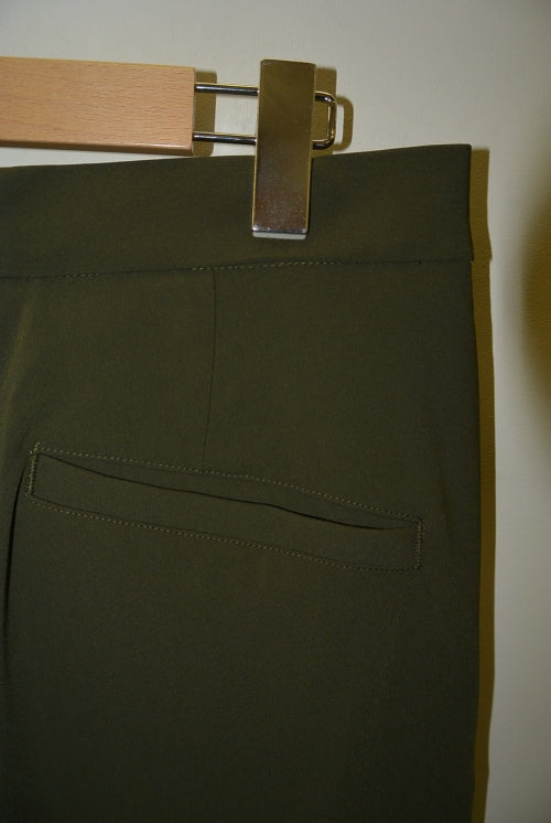 2018 S/S GalaabenD ジョーゼットストレッチwide pants KHAKI