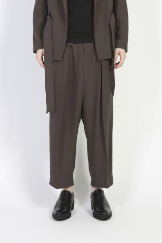 2018 S/S GalaabenD ジョーゼットストレッチwide pants KHAKI