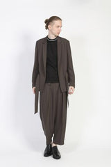 2018 S/S GalaabenD ジョーゼットストレッチwide pants KHAKI