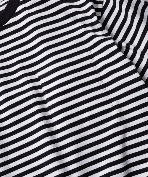 2023 S/S NUMBER (N)INE CLASSIC COTTON STRIPED POCKET OVER T-SHIRT