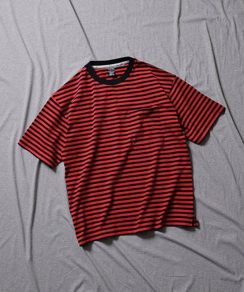 2023 S/S NUMBER (N)INE CLASSIC COTTON STRIPED POCKET OVER T-SHIRT
