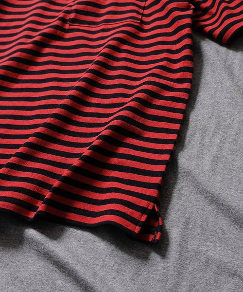 2023 S/S NUMBER (N)INE CLASSIC COTTON STRIPED POCKET OVER T-SHIRT