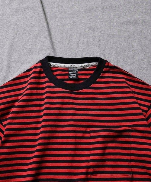 2023 S/S NUMBER (N)INE CLASSIC COTTON STRIPED POCKET OVER T-SHIRT
