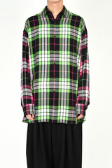 2019 S/S LAD MUSICIAN MODAL BIG CHECK SUPER BIG SHIRT