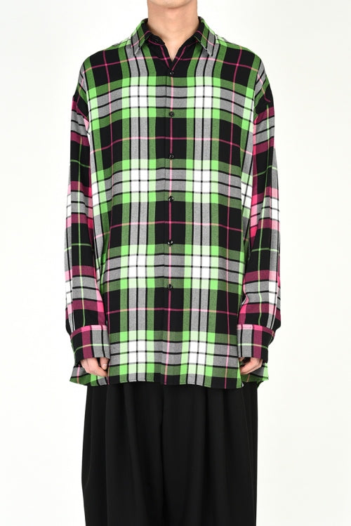 2019 S/S LAD MUSICIAN MODAL BIG CHECK SUPER BIG SHIRT