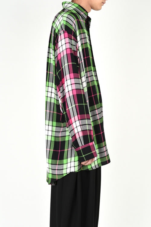 2019 S/S LAD MUSICIAN MODAL BIG CHECK SUPER BIG SHIRT