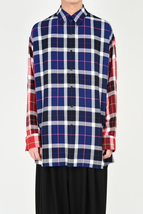 2019 S/S LAD MUSICIAN MODAL BIG CHECK SUPER BIG SHIRT