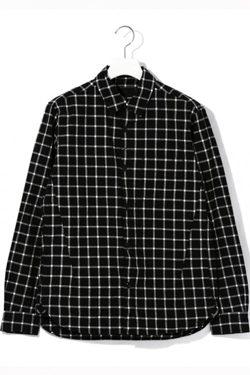 2015 S/S NUMBER (N)INE REGULAR COLOR SHIRTS_CHECK BLACK