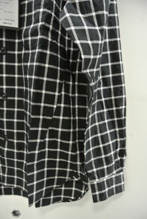 2015 S/S NUMBER (N)INE REGULAR COLOR SHIRTS_CHECK BLACK