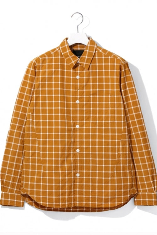 2015 S/S NUMBER (N)INE REGULAR COLOR SHIRTS_CHECK MUSTARD