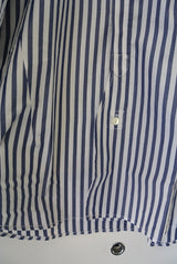 2017 S/S NUMBER (N)INE BAND COLLAR FLY FRONT SHIRTS_STRIPE 