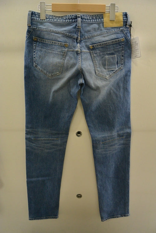 2016 S/S n(n) BY NUMBER (N)INE TAPERED PANT ANKLE CUT_STRETCH DENIM LIGHT BLUE