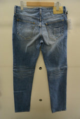 2016 S/S n(n) BY NUMBER (N)INE TAPERED PANT ANKLE CUT_STRETCH DENIM LIGHT BLUE