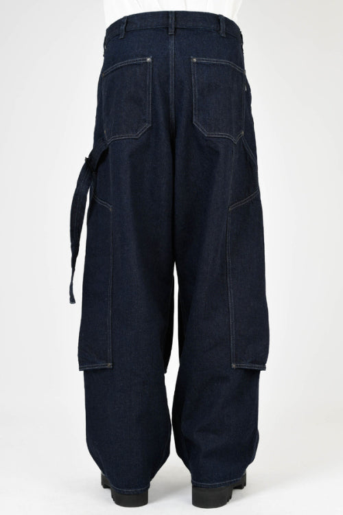 2024 S/S LAD MUSICIAN 12oz DENIM DOUBLE KNEE PAINTER PANTS