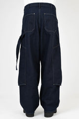 2024 S/S LAD MUSICIAN 12oz DENIM DOUBLE KNEE PAINTER PANTS
