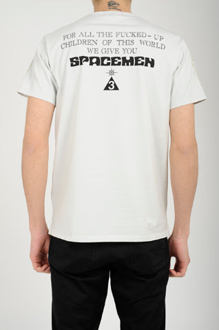 2015 S/S LAD MUSICIAN U-NECK PRINTT-SHIRT PERMANENT ROCKER LAD MUSICIAN × SONIC BOOM SPACE WHITE