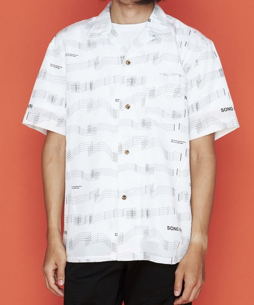 2020 S/S NUMBER (N)INE SABOTAGE×NUMBER (N)INE_OPEN COLLAR SHIRT
