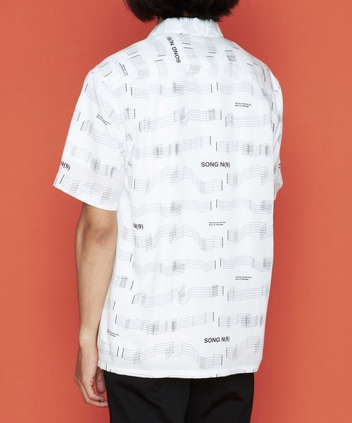 2020 S/S NUMBER (N)INE SABOTAGE×NUMBER (N)INE_OPEN COLLAR SHIRT