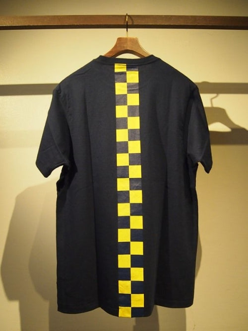 2018 S/S M crew neck t-shirts (checker) (navy)
