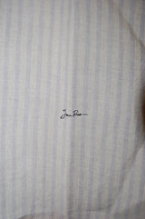 2014 S/S JAMA RICO Linen Stripe Wide Collor Shirt BEIGE×GRAY