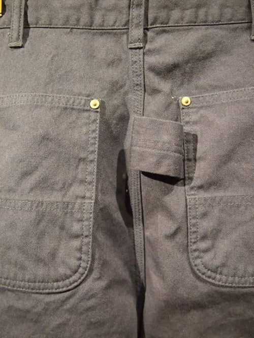 2018 S/S M double knee canvas painter pants navy