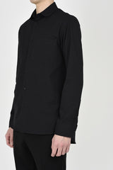 2016 S/S LAD MUSICIAN OXFORD ROUND COLLAR SHIRT BLACK 