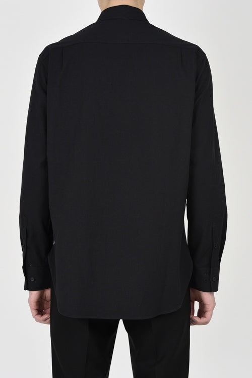2016 S/S LAD MUSICIAN OXFORD ROUND COLLAR SHIRT BLACK 