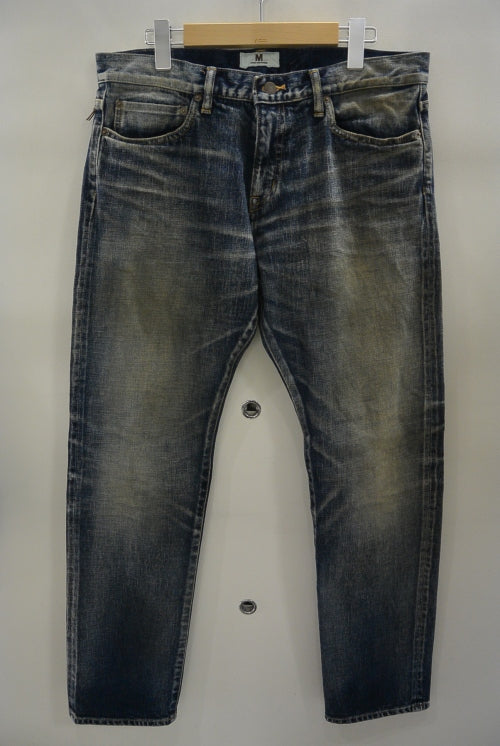 2017 S/S M used wash denim indigo light