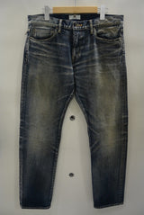 2017 S/S M used wash denim indigo light