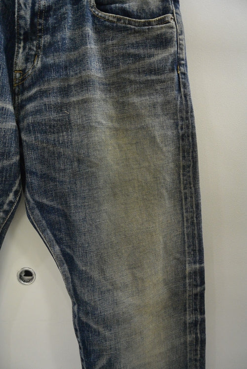 2017 S/S M used wash denim indigo light