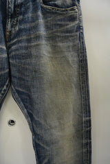 2017 S/S M used wash denim indigo light