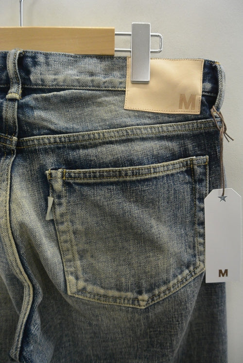 2017 S/S M used wash denim indigo light