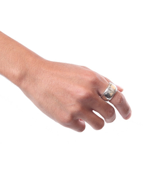 2018 S/S TMT TMT×D.E.OSCAR SILVER PLANE RING