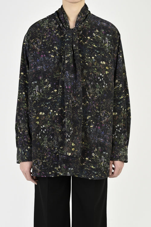2021 S/S LAD MUSICIAN SMALL FLOWER BOW COLLAR SHIRT