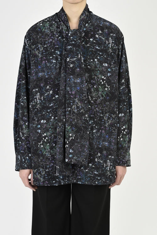 2021 S/S LAD MUSICIAN SMALL FLOWER BOW COLLAR SHIRT