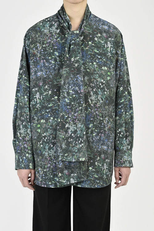 2021 S/S LAD MUSICIAN SMALL FLOWER BOW COLLAR SHIRT