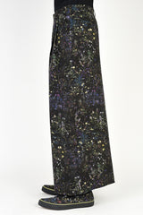 2021 S/S LAD MUSICIAN SMALL FLOWER 2TUCK CROPPED WIDE SLACKS