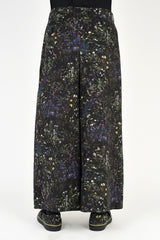 2021 S/S LAD MUSICIAN SMALL FLOWER 2TUCK CROPPED WIDE SLACKS