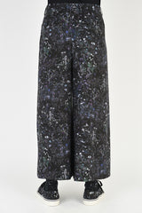 2021 S/S LAD MUSICIAN SMALL FLOWER 2TUCK CROPPED WIDE SLACKS