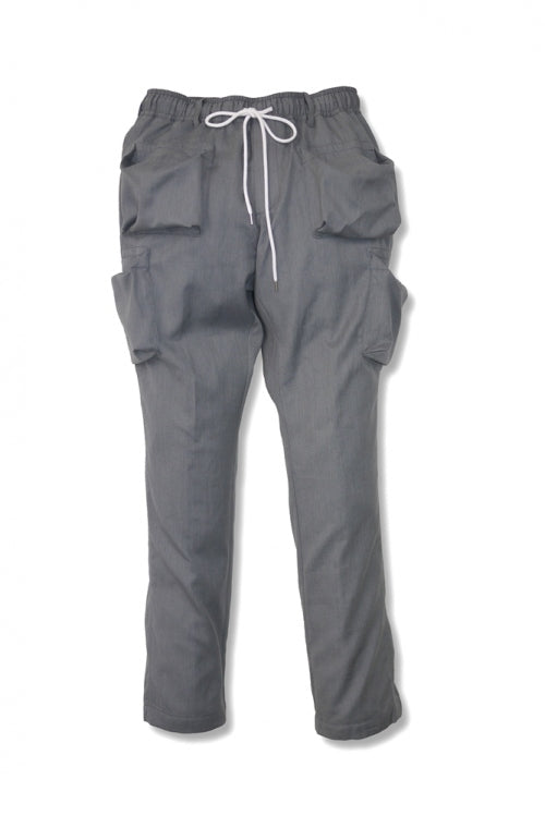 2016 S/S NUMBER (N)INE BOX POKET PANTS_ARTPIQUE GRAY