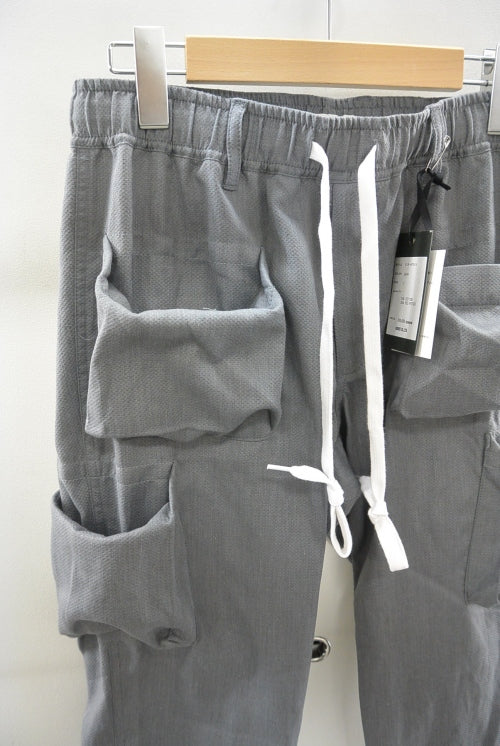 2016 S/S NUMBER (N)INE BOX POKET PANTS_ARTPIQUE GRAY