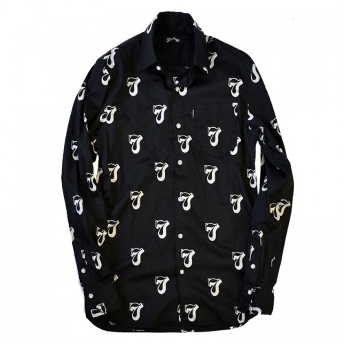 2016 S/S MARBLES L/S Satin 777 Dress Shirts BLACK