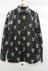 2016 S/S MARBLES L/S Satin 777 Dress Shirts BLACK