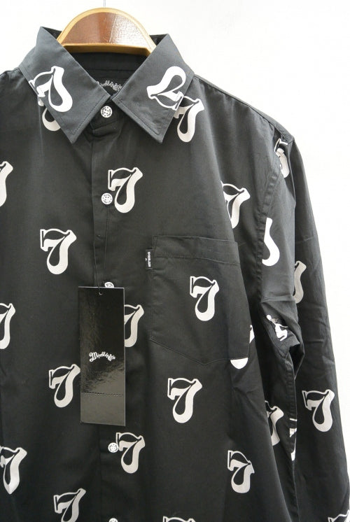 2016 S/S MARBLES L/S Satin 777 Dress Shirts BLACK