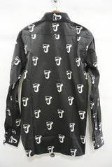 2016 S/S MARBLES L/S Satin 777 Dress Shirts BLACK