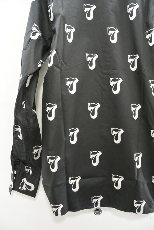 2016 S/S MARBLES L/S Satin 777 Dress Shirts BLACK