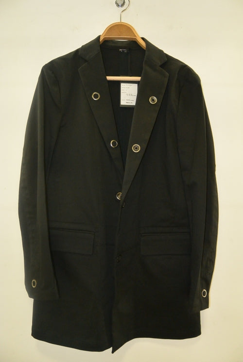 2015 S/S NUMBER (N)INE  STRETCH CHINO LONG JACKET BLACK