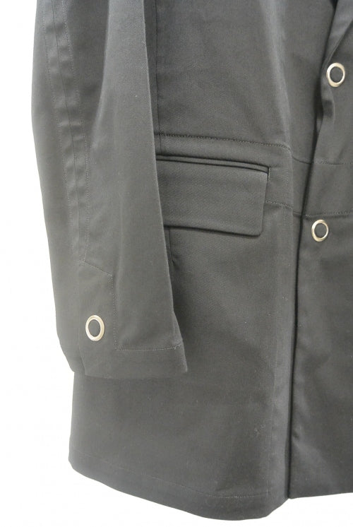 2015 S/S NUMBER (N)INE  STRETCH CHINO LONG JACKET BLACK