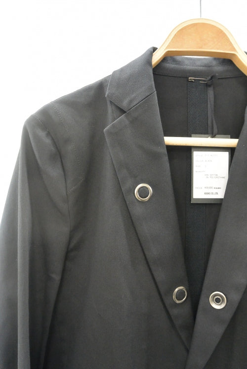 2015 S/S NUMBER (N)INE  STRETCH CHINO LONG JACKET BLACK